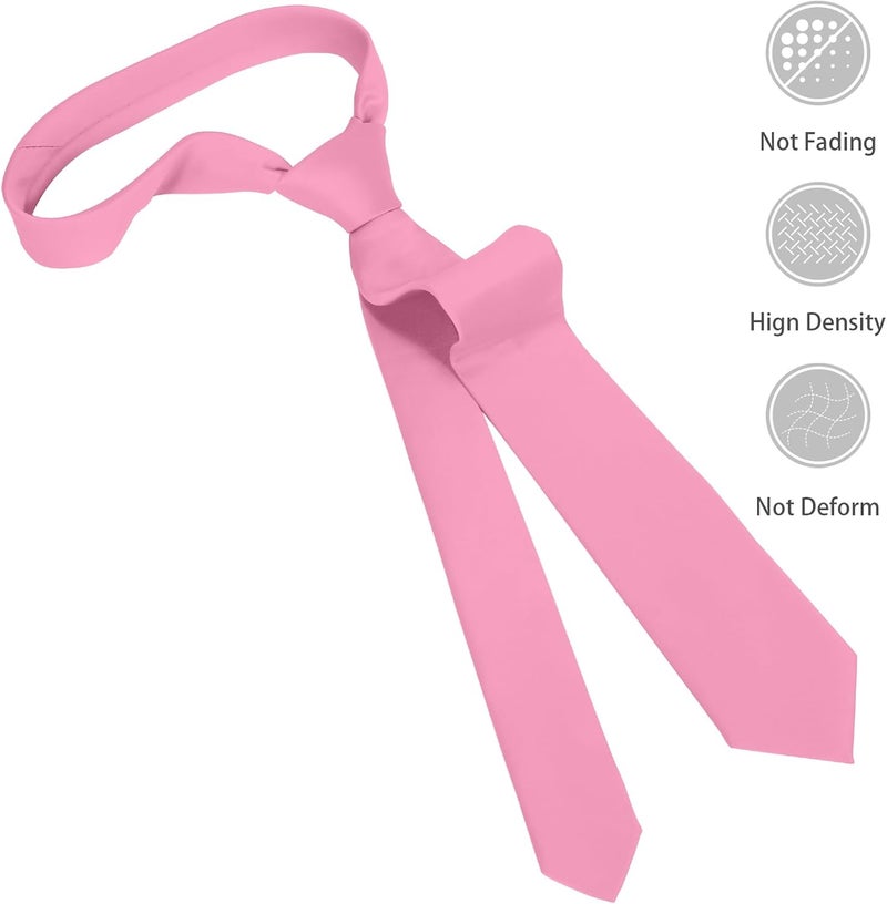 Junmaxroad Store Boys Black Tie Satin Solid Color Necktie for Teen Wedding School Graduation with Gift Box - Image 3